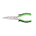 Hilmor 6" Long Nose Pliers with Rubber Handle Grip, Black & Green, LNP6 1885397