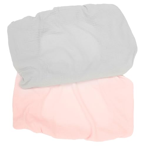 BRIGHTFUFU 2Pcs Changing Table Pad Covers Elastic Washable Soft Changing Pad for Comfortable and Practical Diaper Changing Experience