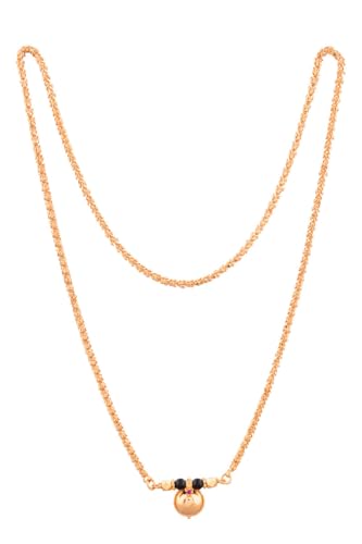 Image of Radha's Creations LONG 30 inch Mangalsutra LONG with Tali One Gram Gold for Women