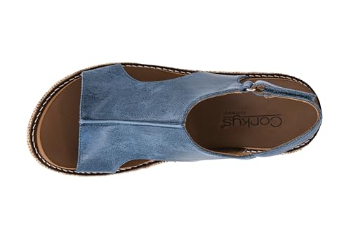 Image of Corkys Footwear Womens Carley Wedges, Featuring Corkys EVA Foam Cushioned Insoles, A 2.5 Inch Heel, Lightweight For All Day Wear, And Hook And Loop Closure