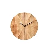 Jian1004 Orologio da parete, Orologio da parete in legno Soggiorno Tavolo ristorante appendere Decorazione creativa semplice in per soggiorno, camera da letto, ufficio(L)
