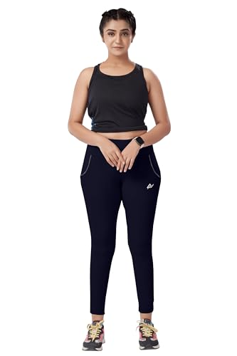 Image of Nexsus Appparels Stretchable Gym Pants for Workout : The Ultimate Yoga Pants | Gym Wear for Woman | Gym Tights for Women with Side Pockets | Available in Plus Size's
