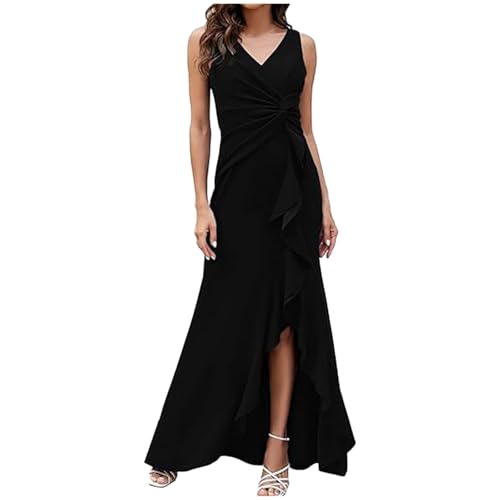 Robe de soirée col en V chic : la tenue longue idéale pour briller aux grandes occasions
