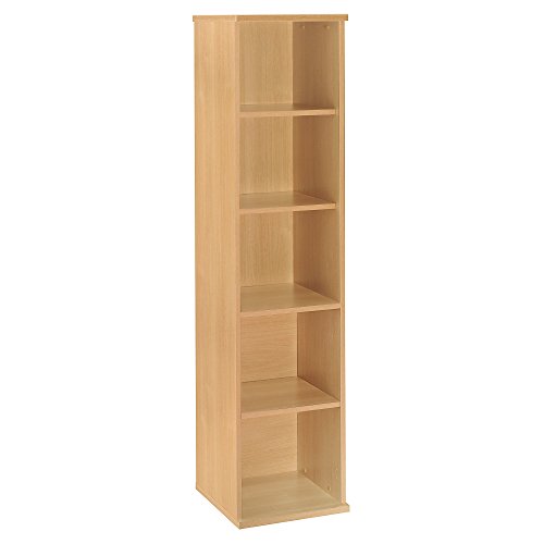 Bush Business Furniture Series C Collection 18W 5 Shelf Bookcase Light Oak