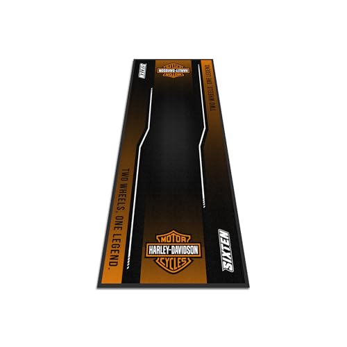SIXTEN - Tappetino per moto Harley Davidson, 95 x 200 cm, ecologico, lavabile, assorbe l'olio ed ecologico, tappetino protettivo per moto