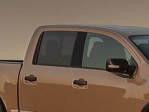 Calcomanía para poste de pilar Nissan Titan 2016-2022 Crew Cab, moldura exterior negro mate