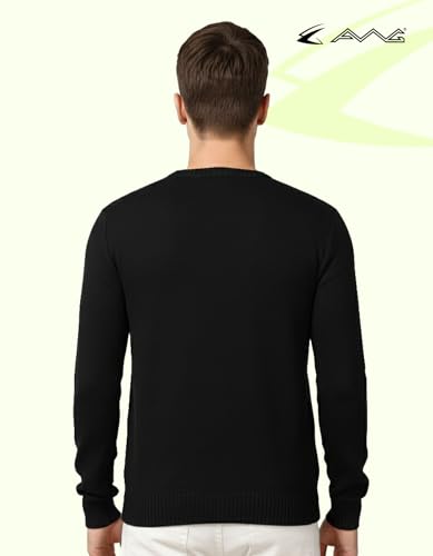 Image of AWG ALL WEATHER GEAR Men's Woolen V-Neck Full Sleeve Sweater