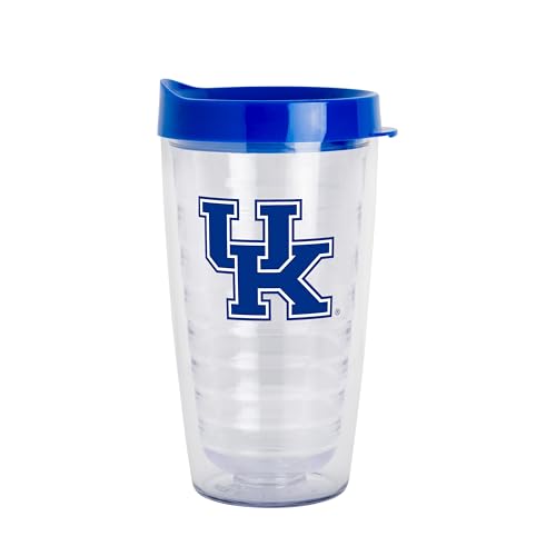 Logo Brands Kentucky Flipside Dbl - Vaso transparente de pared de 16 onzas