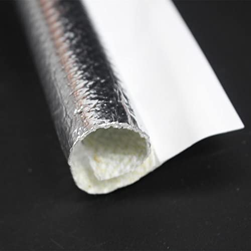 25mm - 1" Self Closed Aluminized Heat Shield Sleeve Protection Side Entry High Temp for Hoses, Wire Harnesses, Cables, Automotive, Exhaust 39" (1 Meter) by BSTFLEX - Image 6