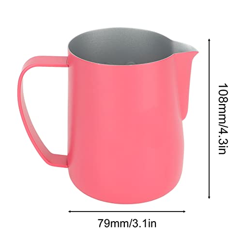 Jarra de espuma de aço inoxidável para vapor, adequada para café, latte e leite espumante, jarros ar