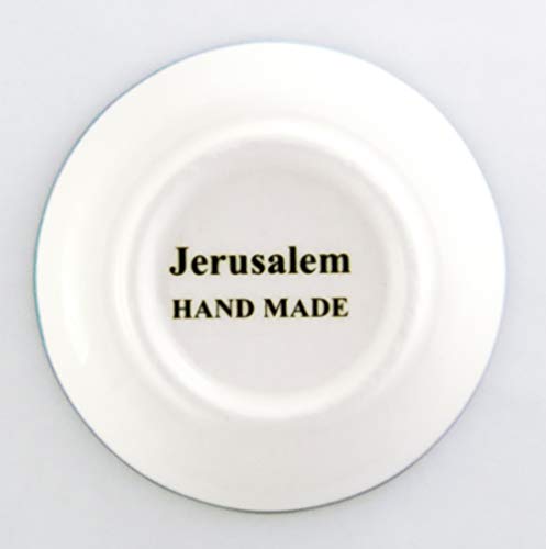 Decorative Ceramic Armenian Pottery Plate Colorful Handmade Hand Painted Israel Old Jerusalem Gift