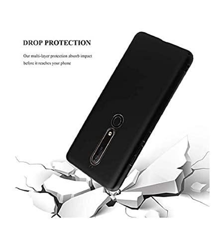 Image of Mobile Back Cover Case for Nokia 6.1 (Silicone Case|CameraProtection|Black SC1510)