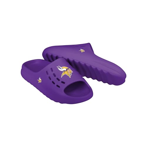 Image of FOCO Men's NFL Team Big Logo Molded Chunky Slide Sandals | Casual Sandals
