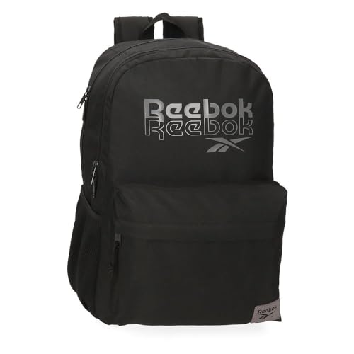 Reebok Melbourne Mochila Escolar Negro 31x44x15 cms Poliéster by Joumma Bags