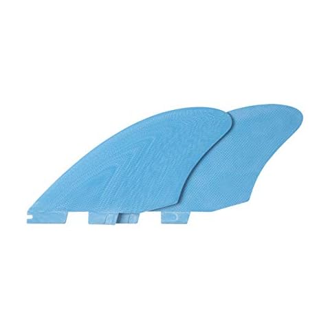 Liquida Blue Merlin Twin Keel Fins, FCS II, FK Glass Cover