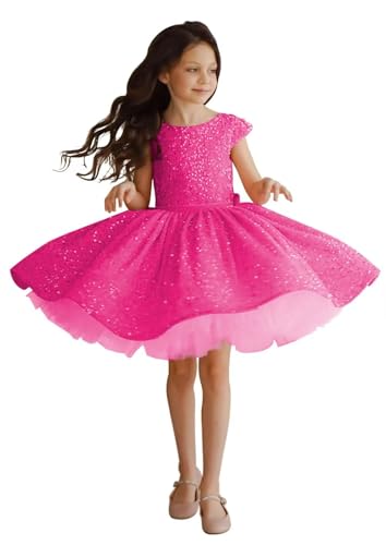 Tutu Pageant Gowns Sequin Flower Girl Dress Short Princess Dress Ball Gown
