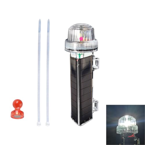 Luz de marcador solar para barco y boya con pestañas de montaje 5