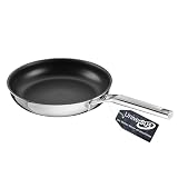 Schulte-Ufer Bratpfanne Quasar mit UniverSUS-Oberflächenstruktur und Energiekern, ohne PFAS/PTFE 9558-28, Edelstahl, 28 cm