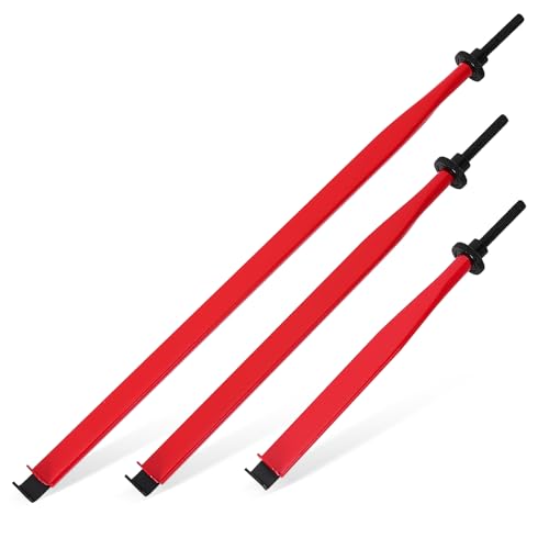 Image of QUICKWOLF Extension Clamp Tool Manual Adjustable Nuts Bolt Holder & Hose Clamp Gripper for Tight Spaces, Red Long Reach Tool Tri-Pack (7.5 inch /10.5 inch /14.5 inch)