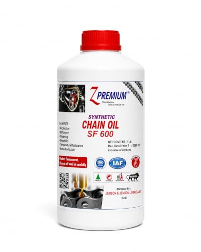Image of ZPremium Chainsaw Oil SF 600-1 Litre | Bar and Chain Lubricant for All Chainsaws | Reduces Wear Heat and Friction | Smooth Cutting Performance | Longer Bar Chain Life Protection