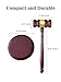 Perfect Desk Accessory, Wooden Gavel and Sound Block Set for Lawyers, Judges, Chairmen of The Board Auction, Club Presidents