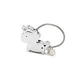 Klein und leicht zu tragen Schlüsselbund Niedlichen Pony Schlüsselring Kreative Ornament Geschenk Zubehör Anhänger Silber