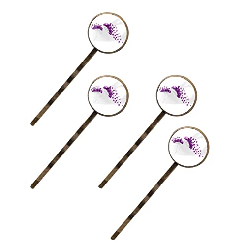 Barrettes à cheveux pissenlit lilas pince accessoire coiffure femme