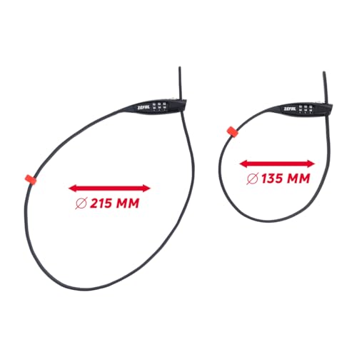 Guaya Cerradura Código ZIP3 XL 70 cm Negro miniatura 6