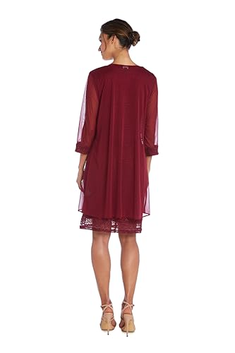 Merlot Dreams: Petite Chic Jacket and Dress Duo - Image 5