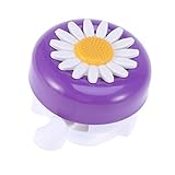 apofly Fahrradglocke Kinder Fahrrad Roller Bell Kleinkind Mädchen Süßes Fahrradglockenzubehör Mit Gänseblümchen Muster Lila, Fahrradglocke, Rollerglocke, Kleinkindrad Bike Bell