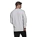 adidas Men's Size Essentials Fleece Sweatshirt, White/Black, X-Large/Tall