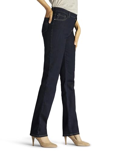 Lee Women's Petite Instantly Slims Classic Relaxed Fit Monroe Straight Leg Jean2