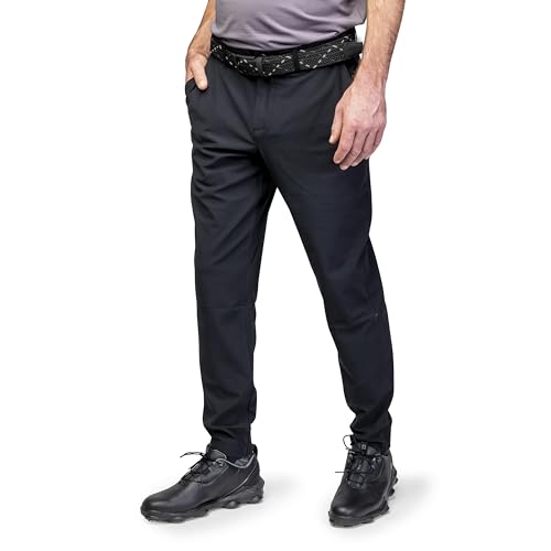 U Suck at Golf USAG Men’s Golf Pants - Premium Quality Golf Sweat Pants for Men - Golf Club Apparel Company Black
