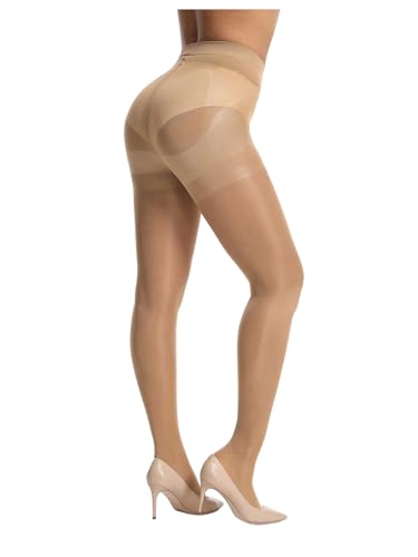 Image of SOLY HUX Women's High Waisted See Through Tights Party Club Stockings Pantyhose