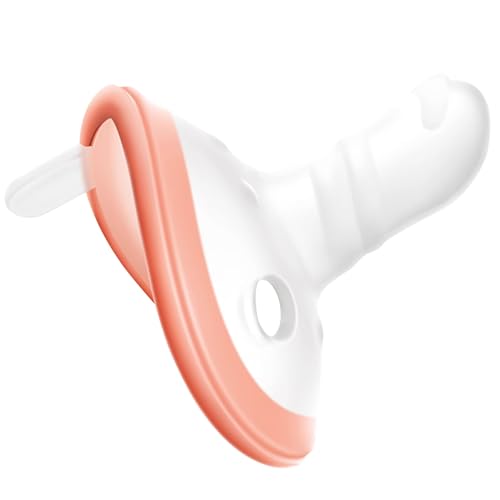 Garkoko Baby Pacifiers 1-6 Months One-Piece Pacifiers 3 Months BPA-Free Lightweight Soft Silicone Newborn Pacifier for Breastfed Babies