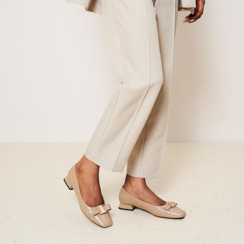 Image of C.Paravano Flats Women | Ballet Flats | Square Toe | Dressy Casual Shoes