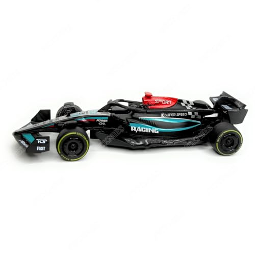 Image of 1:36 Scale Diecast F1 Racing Car with Pull Back Action, Metal Body Toy Model, Compatible with Mercedes-AMG F1 W15#63 2024 Design, Formula Racing Car for Kids