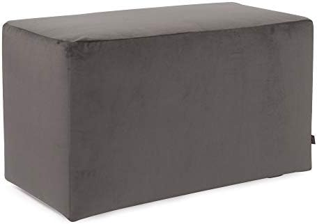 Howard Elliott Replacement Slipcover Exclusively Made for Howard Elliott Universal Bench, 100% Polyurethane Fabric (Bench Not Included), Bella Pewter