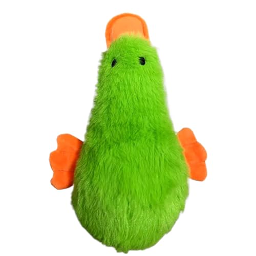 Plush Squeaky Duck, Soft Dog Chew Toy, Interactive Squeaky Toys, Wear-Resistant Pet Toy, Sturdy Stuffed for Small, Medium Dogs I