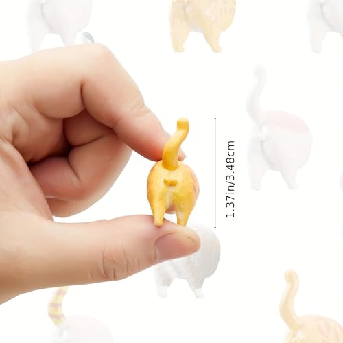 Set de imanes decorativos para nevera con diseño cola de gato, 9 piezas miniatura 6