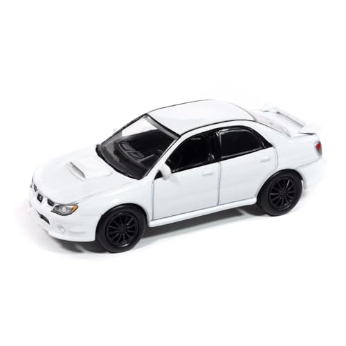 Johnny Lightning 1/64 2006 Impreza WRX White Mecum Storage Tin