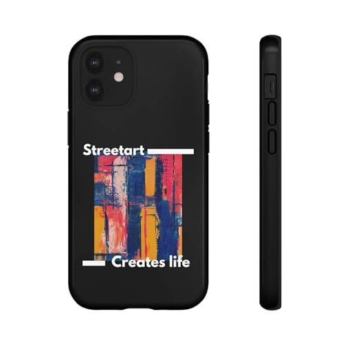 Coque brillante Street Art iPhone 12 Mini fine et antichoc