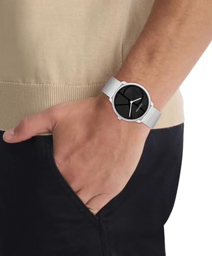 Image of Calvin Klein Women's CK Iconic - 35mm 2H Quartz Watch - Stainless Steel Mesh Bracelet - Water Resistance 30 Meters - Premium Fashion Timepiece for Everyday Style - Gift for Her
