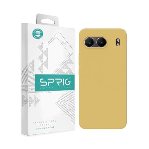 Image of SPRIG Compatible with OnePlus Nord 4 Premium SilkTone Back Cover Drop Tested Shock Proof Mobile Case for Men, Women, Boys and Girls with Camera Protection (Lemon Yellow)