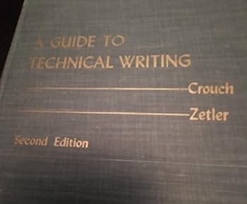 Hardcover A guide to technical writing, Book