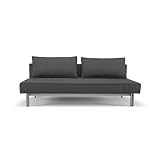  Innovation Schlafsofa SLY Schlafcouch Bett Gäste Sofa Bett schwarz
