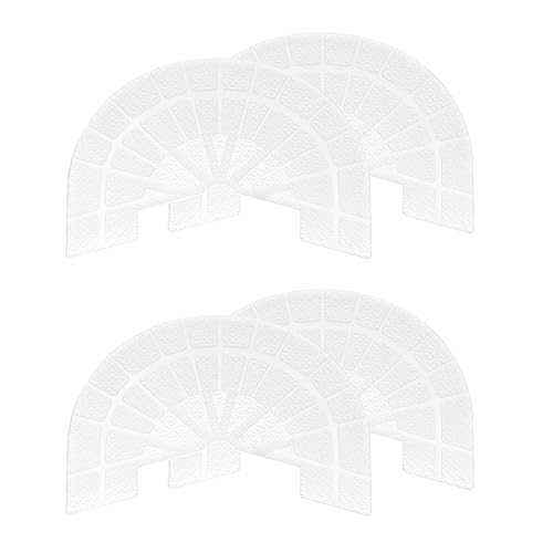 Image of HARFINGTON 2pair Shoe Sole Protector for Sneakers Size 10-11 Non Slip Pad Heel Plates Repair for Men and Women, Transparent