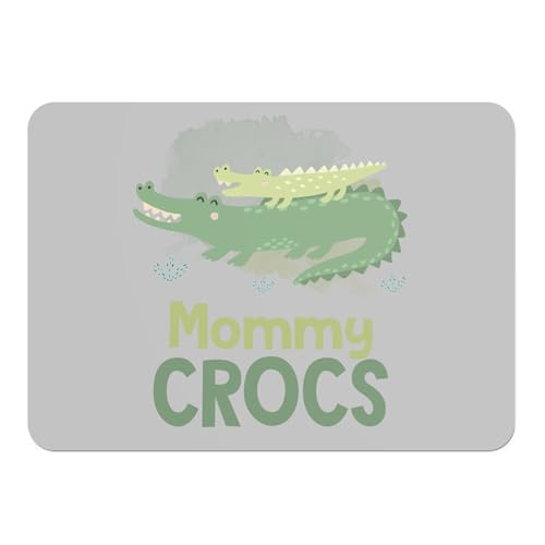 Sets de table souples dessous en liège napperons gris grand format protège table crocodile