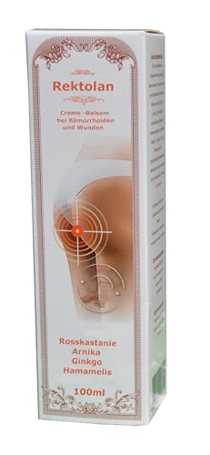 Bei Hämorrhoiden, Pflege Creme, Salbe 100ml, Rosskastanie, Arnika, Hamamelis, Ginkgo Extrakte, abschwellend, für Blutgefäße, salbe stark akut, hemoriden bestzeller,
