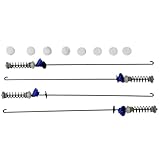 W10820048 Compatible with Whirlpool Kenmore Maytag Amana Washing Machine Spring Suspension Kit -Including 4 suspension rods/springs 280144 W10820048 8564009 8566146 W10189077 AP5985113 PS11723157